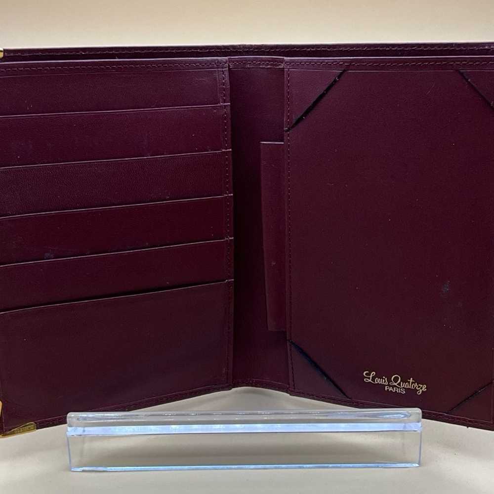 A Rare Louis Quatorze Burgundy Leather Credit Car… - image 3