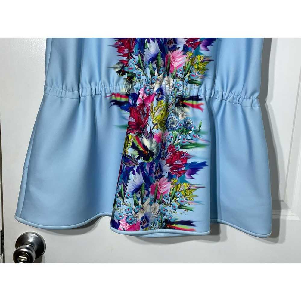 Cynthia Rowley Blue Floral Dropped Waist Neoprene… - image 7