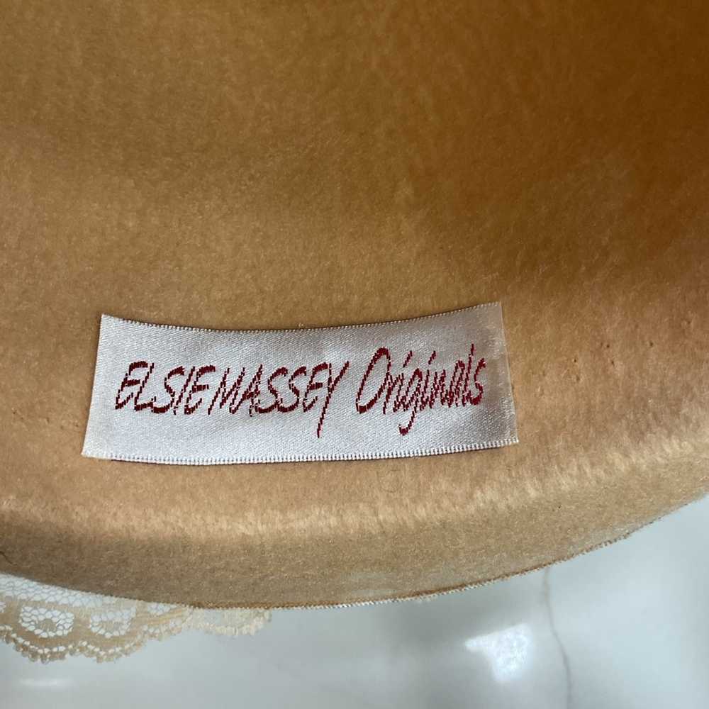 Elsie Massey Victorian Riding Hat Cream with Lace… - image 6