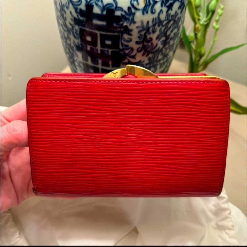 Louis Vuitton Epi French Purse Wallet Rouge - image 4