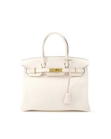 Pre Loved Hermes Herms Birkin 30 White Leather Ha… - image 1