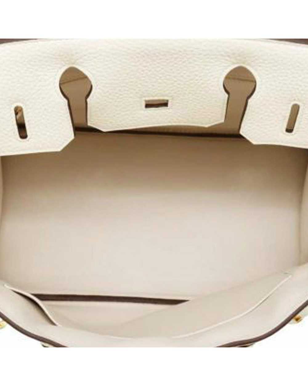 Pre Loved Hermes Herms Birkin 30 White Leather Ha… - image 4