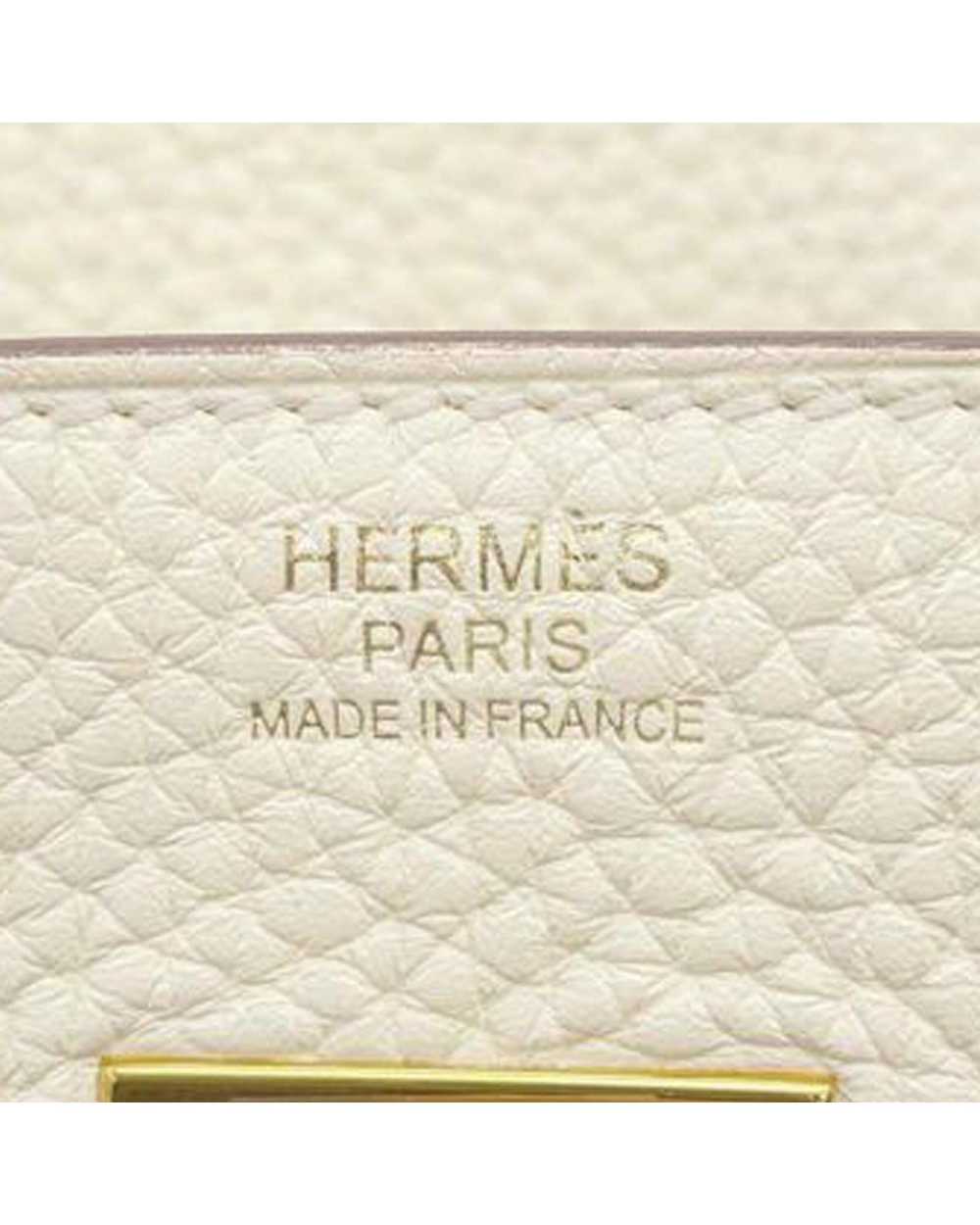 Pre Loved Hermes Herms Birkin 30 White Leather Ha… - image 5