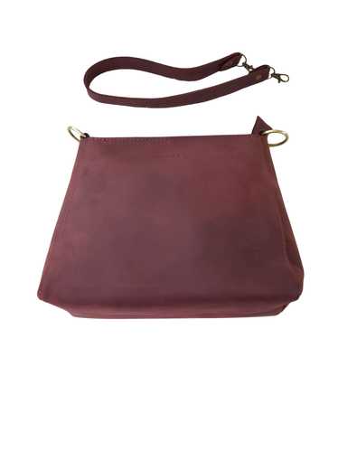 Portland Leather Merlot Triangle Shoulder Bag