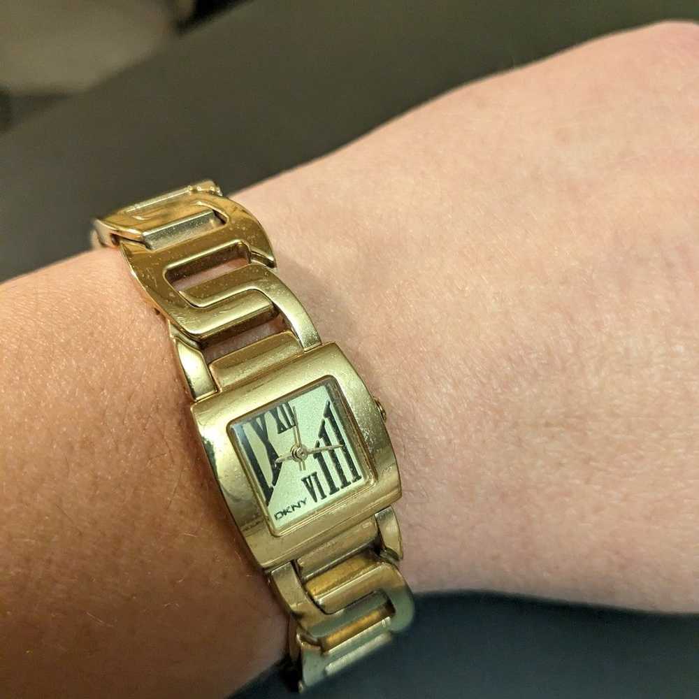 DKNY gold tone watch - image 3