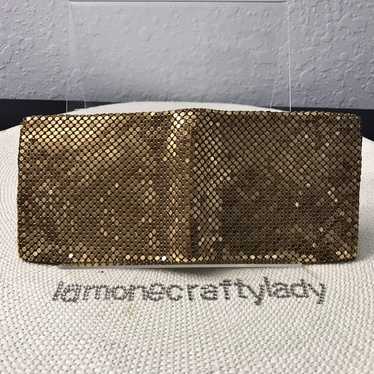 Vintage Gold tone Mesh Wallet 1940's Ger