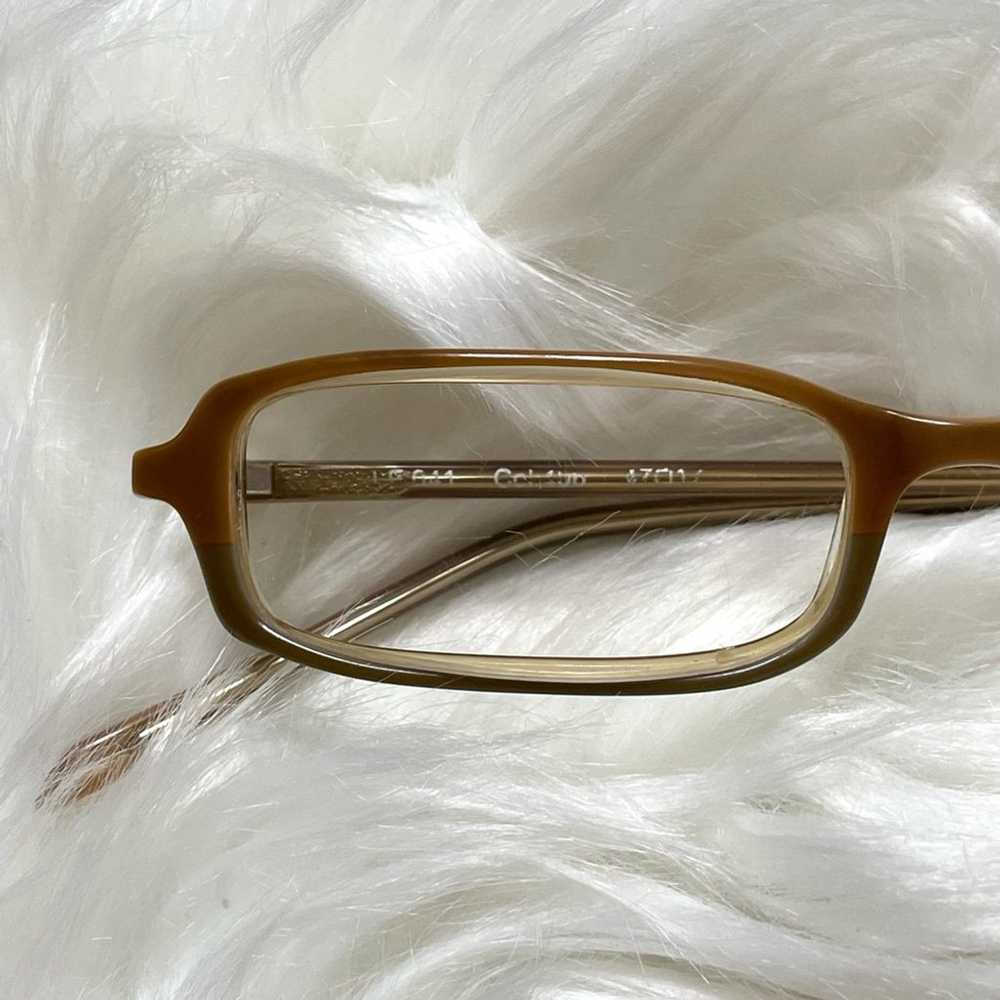 Eyeglasses Brown Rectangular Vintage - image 2