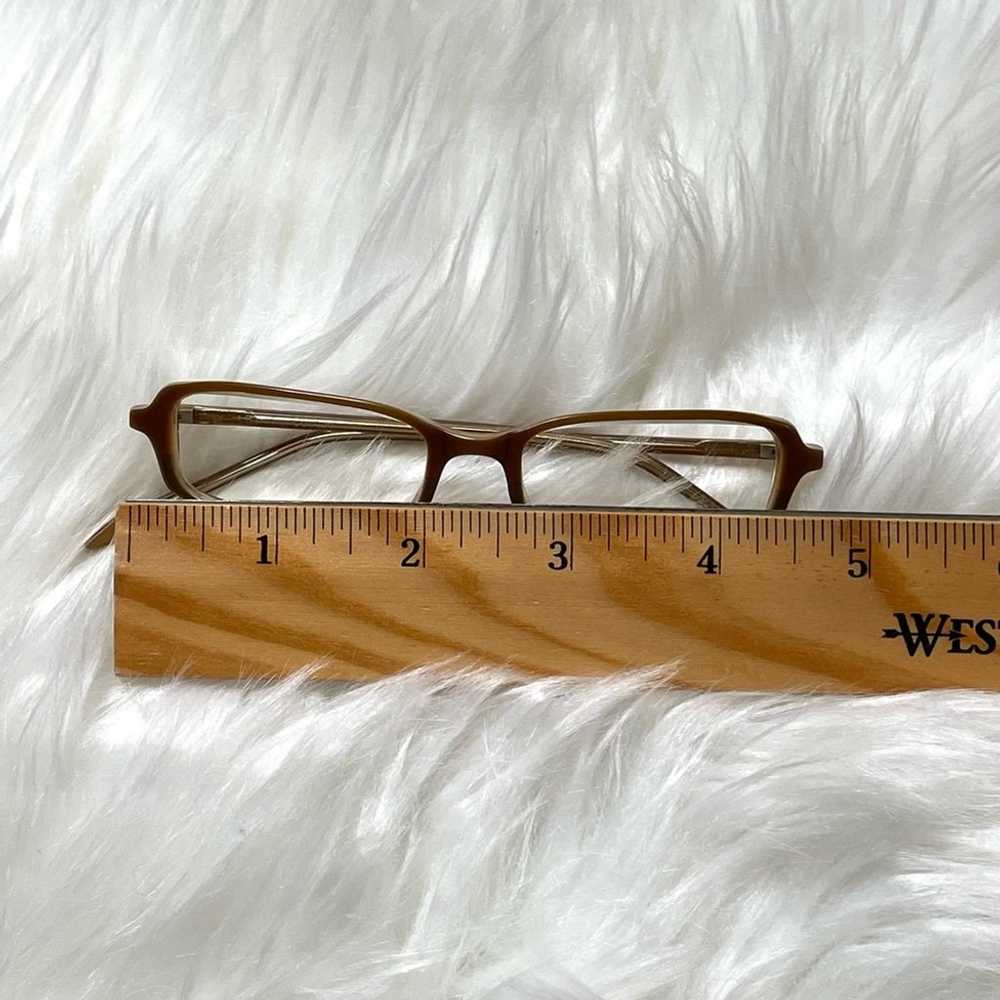 Eyeglasses Brown Rectangular Vintage - image 4