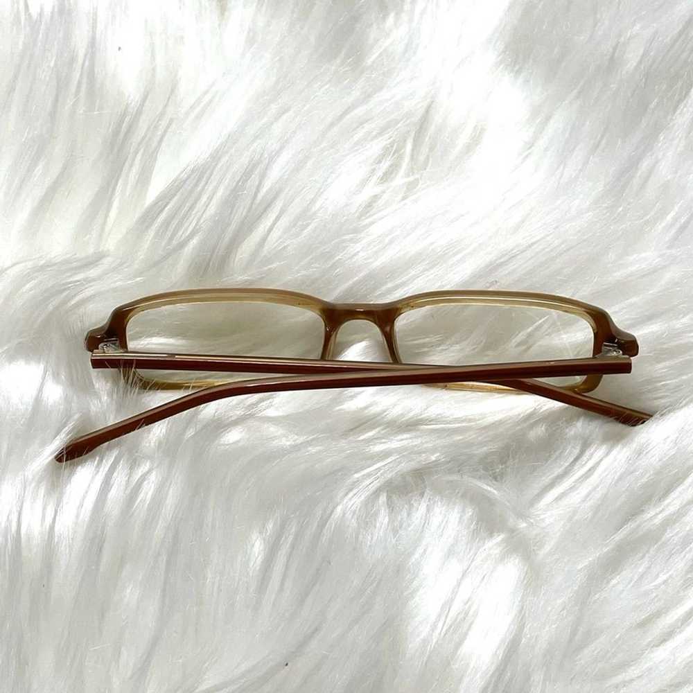 Eyeglasses Brown Rectangular Vintage - image 7