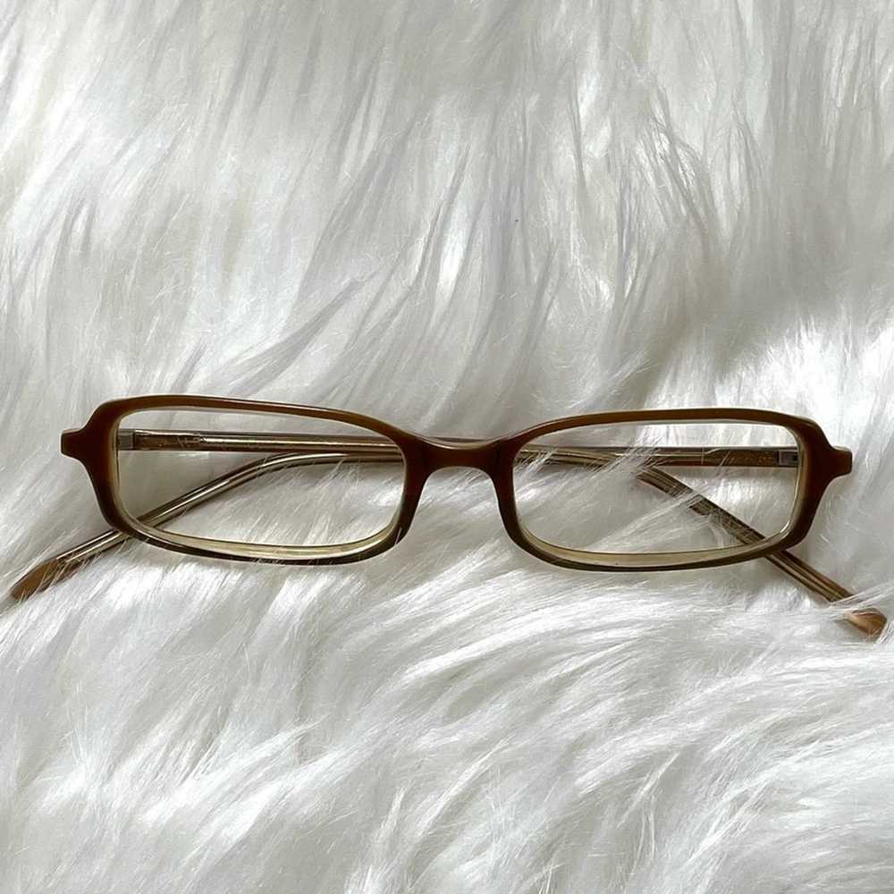 Eyeglasses Brown Rectangular Vintage - image 8