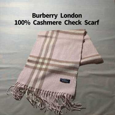 Burberry London 100% Cashmere Nova Check Scarf - image 1