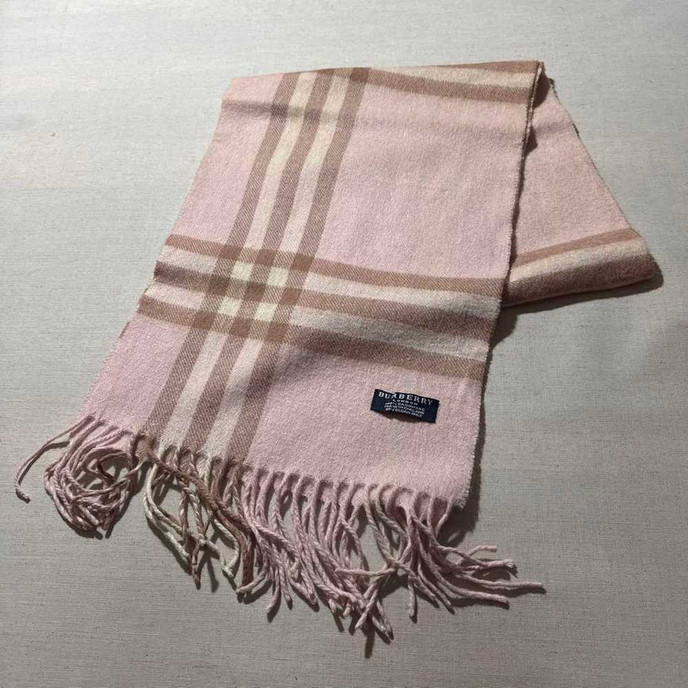 Burberry London 100% Cashmere Nova Check Scarf - image 2