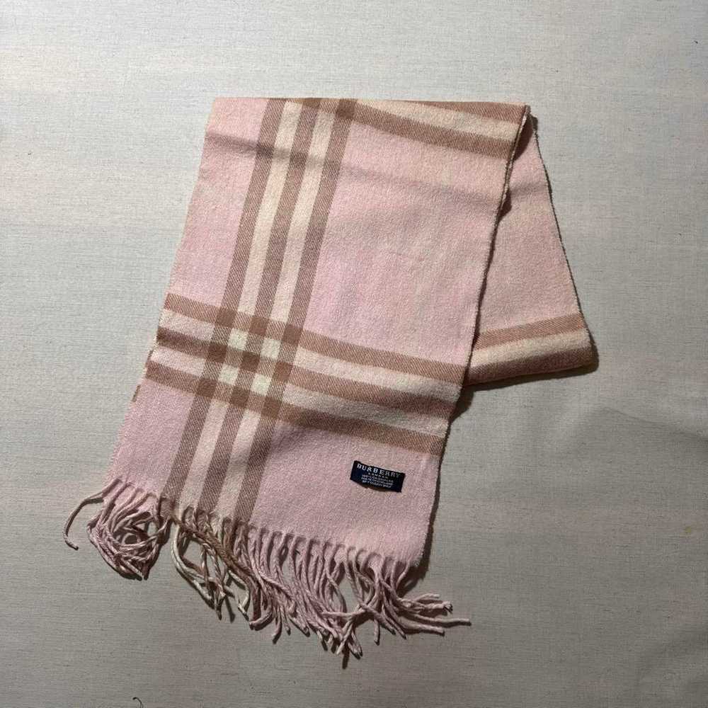 Burberry London 100% Cashmere Nova Check Scarf - image 3