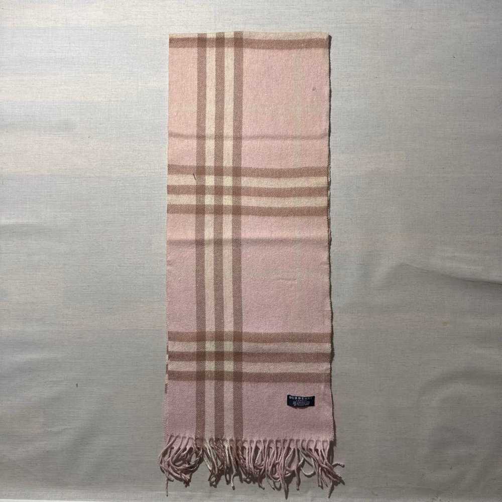 Burberry London 100% Cashmere Nova Check Scarf - image 5