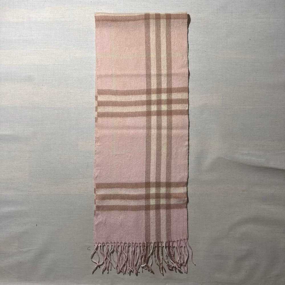 Burberry London 100% Cashmere Nova Check Scarf - image 7