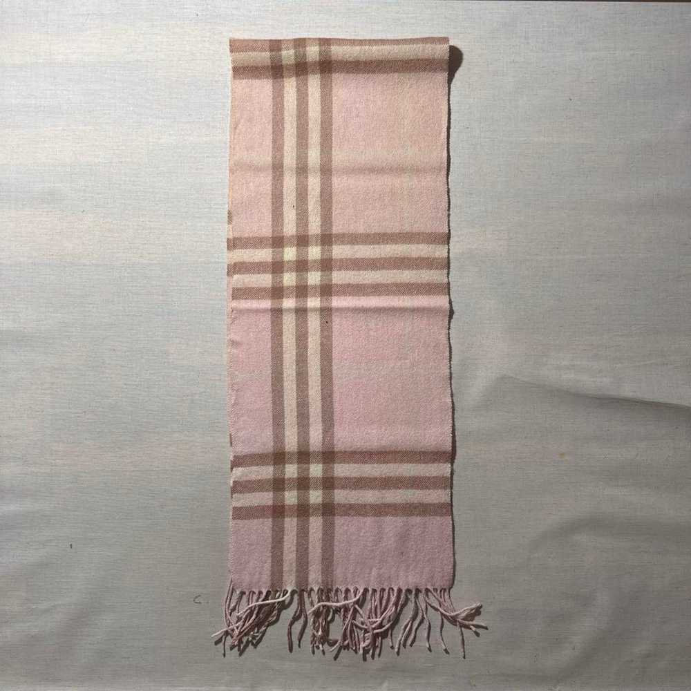 Burberry London 100% Cashmere Nova Check Scarf - image 8