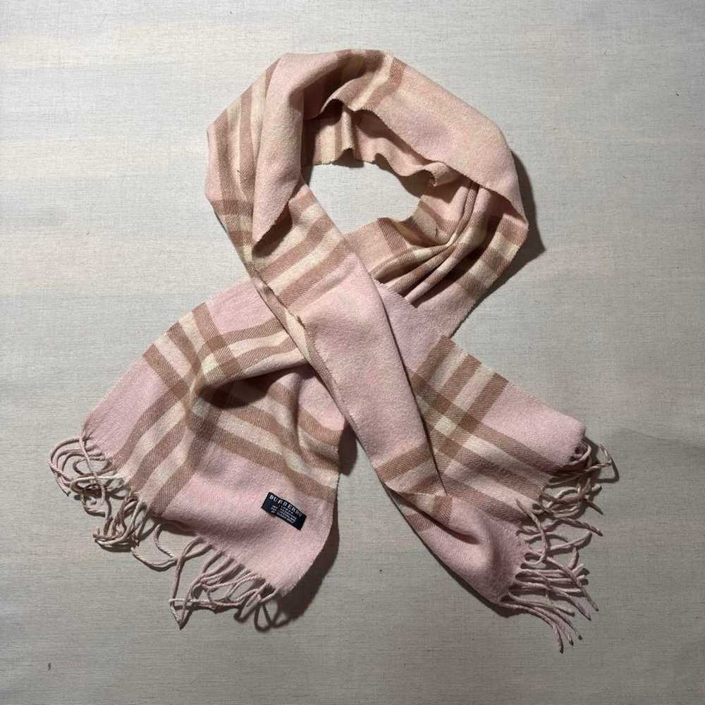 Burberry London 100% Cashmere Nova Check Scarf - image 9