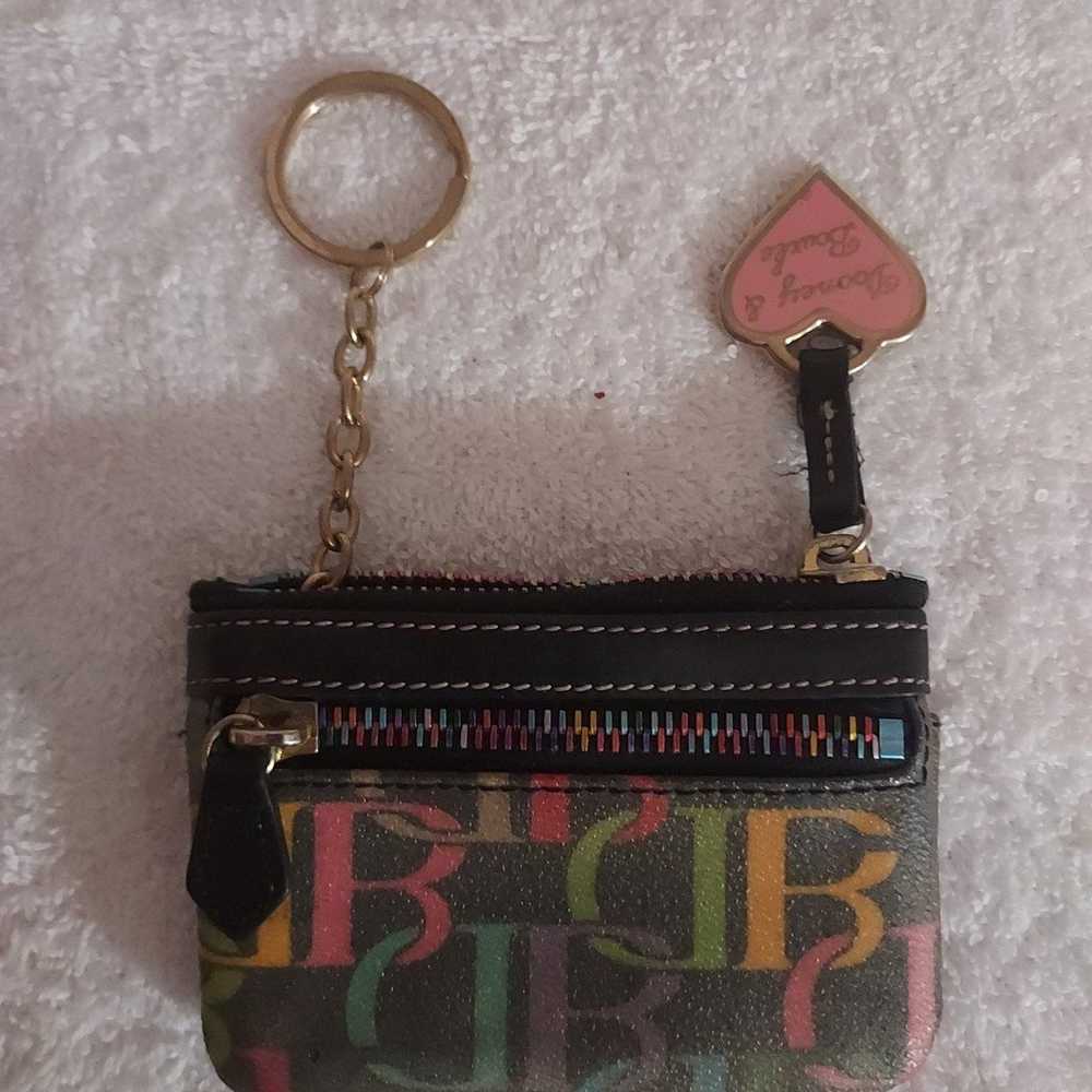 DOONEY  & BOURKE VINTAGE SCRIBBLE KEYRING COIN PU… - image 8