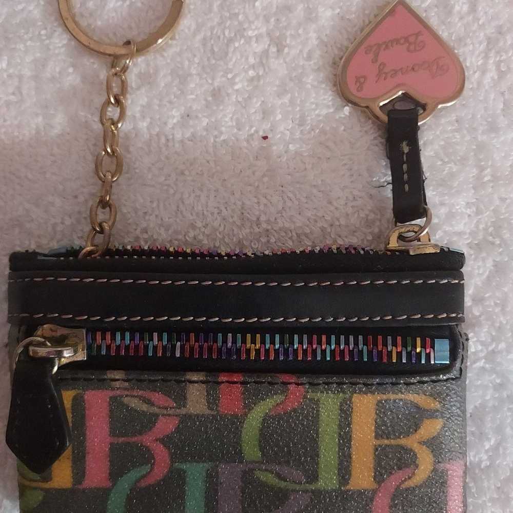 DOONEY  & BOURKE VINTAGE SCRIBBLE KEYRING COIN PU… - image 9