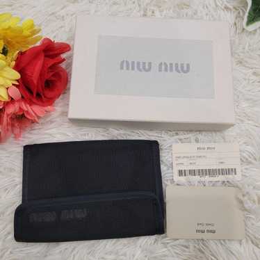 Miu Miu Black Simple Coin Purse Wallet