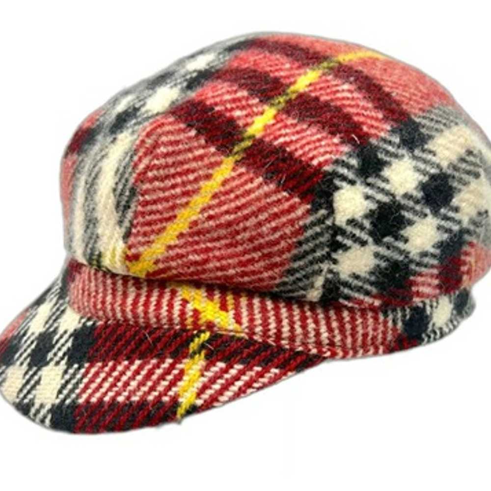 VINTAGE Burberry Tartan Wool Cap (RARE) - image 1