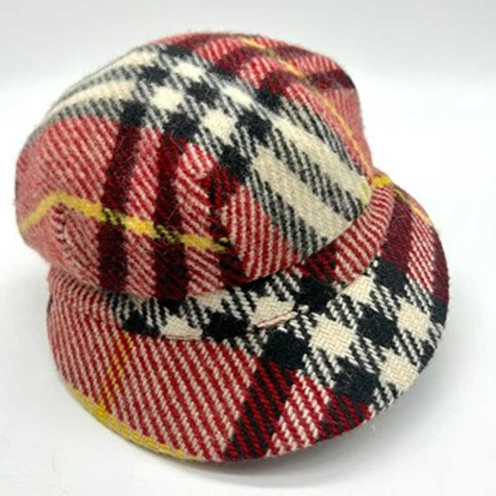 VINTAGE Burberry Tartan Wool Cap (RARE) - image 2