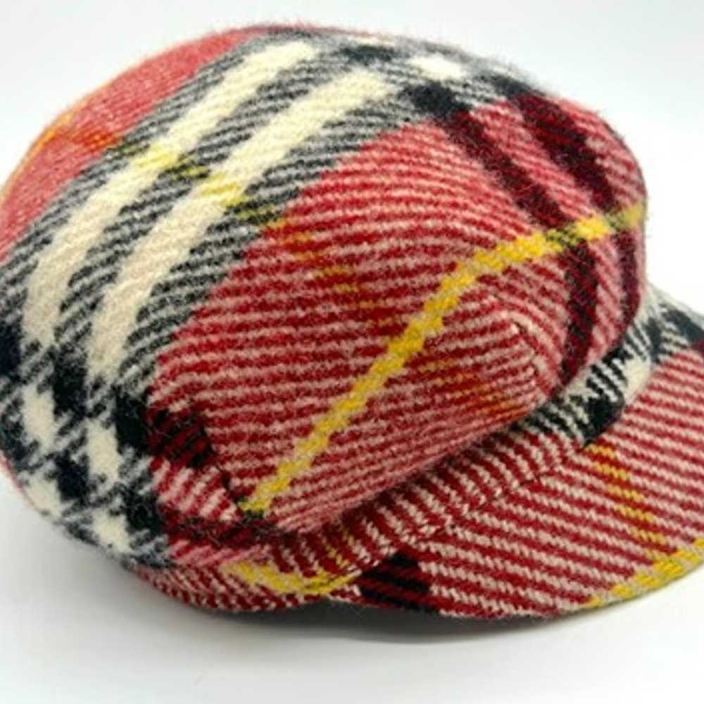 VINTAGE Burberry Tartan Wool Cap (RARE) - image 3