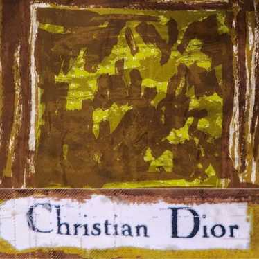 CHRISTIAN DIOR Silk Scarf Timeless Abstract Shade… - image 1