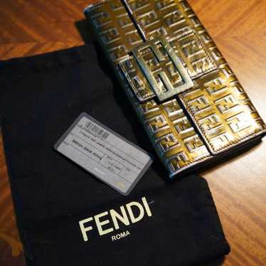 Fendi  Zucchino FF Monagram Vinyl long wallet