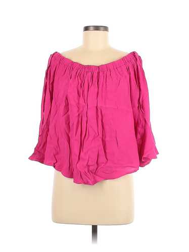 Forever 21 Women Pink Long Sleeve Blouse M