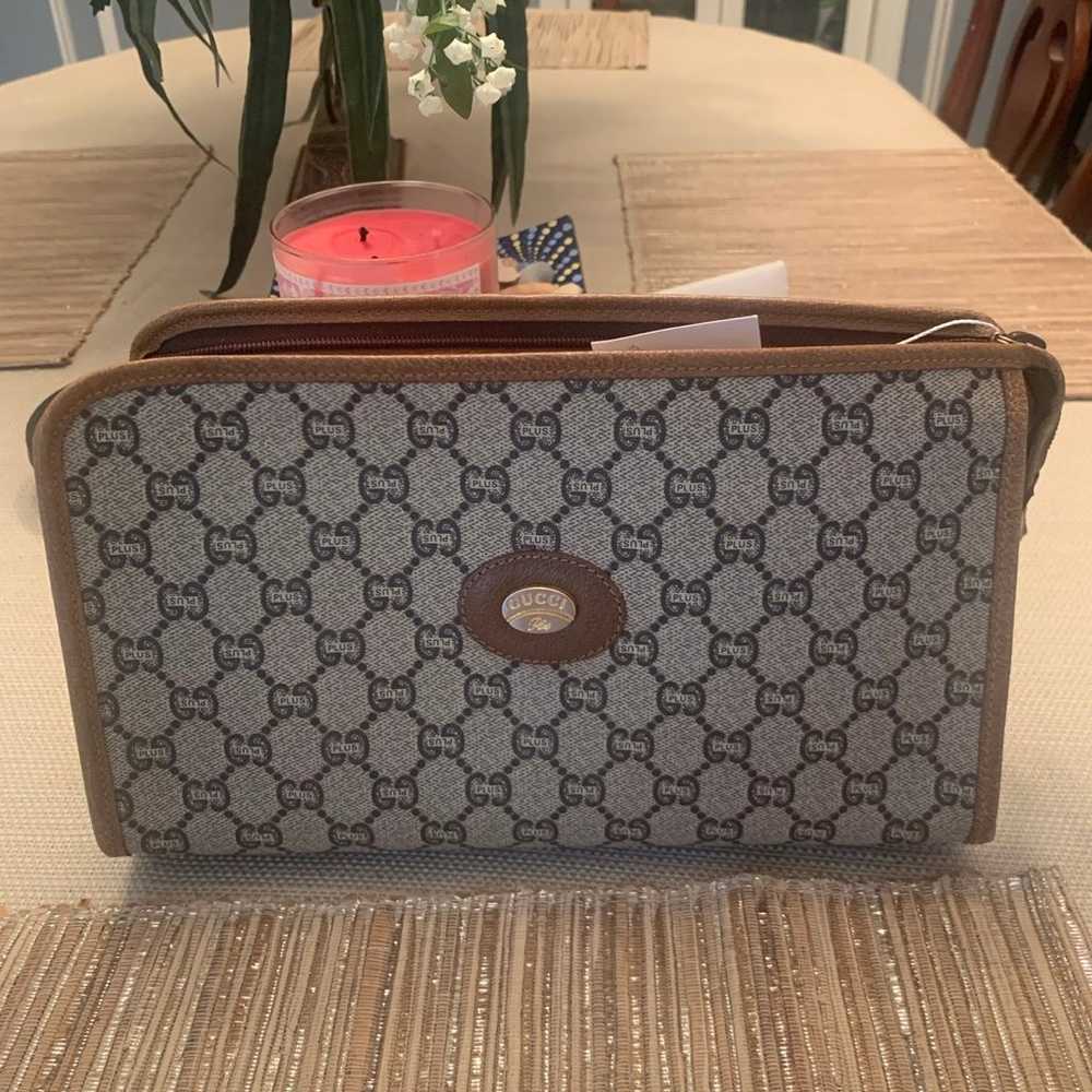 Preloved vintage gucci GG clutch - image 1