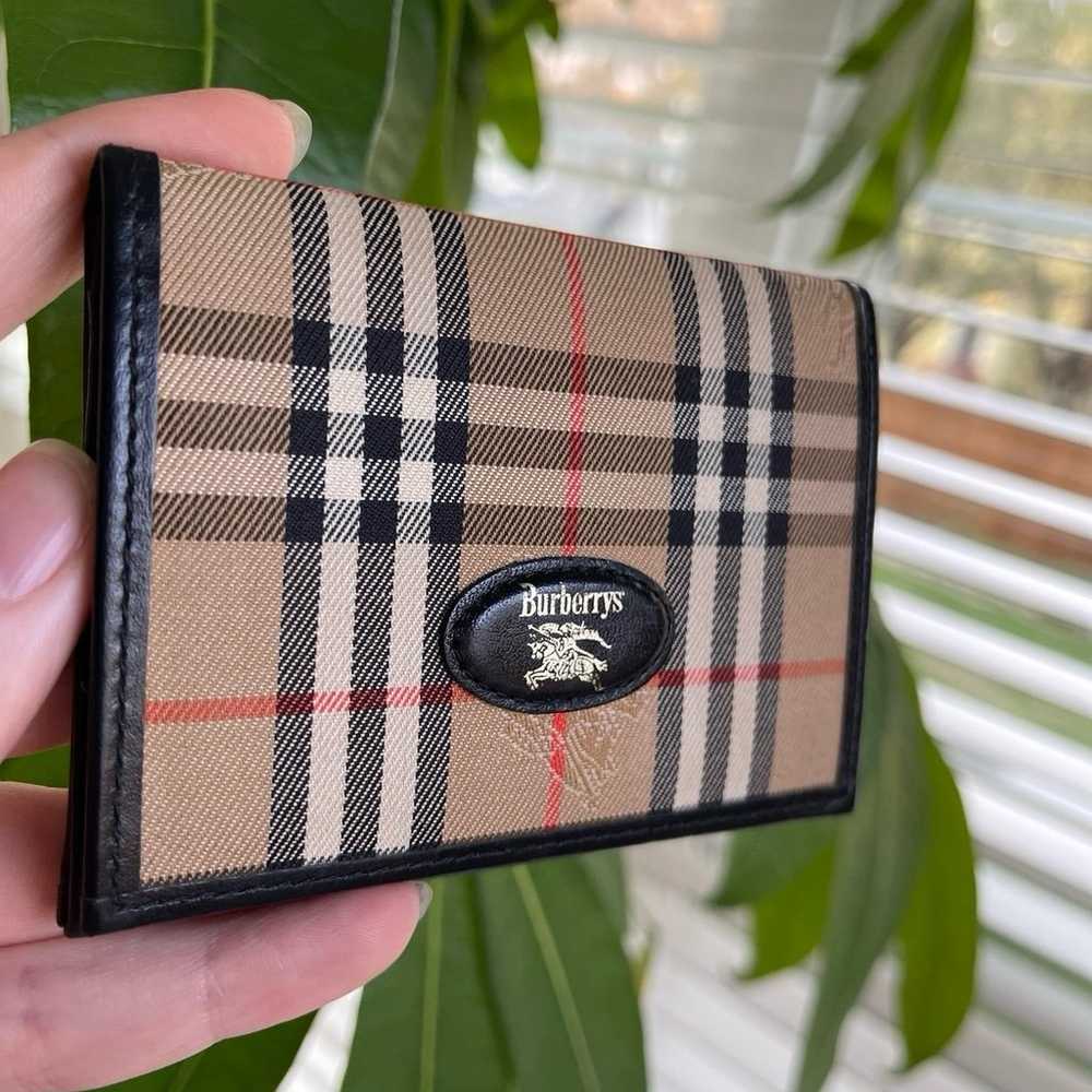 Burberry Haymarket Check Wallet - image 7