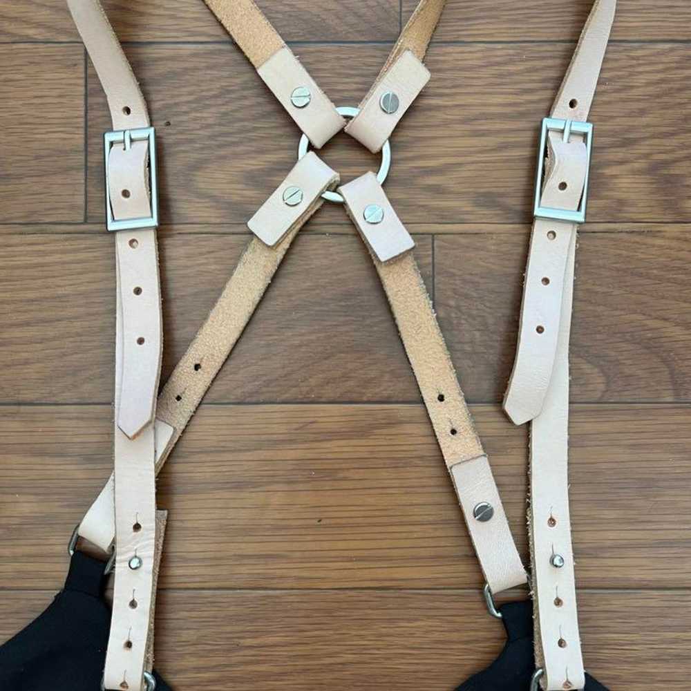 Americana Vintage Leather Suspender Pants - image 4