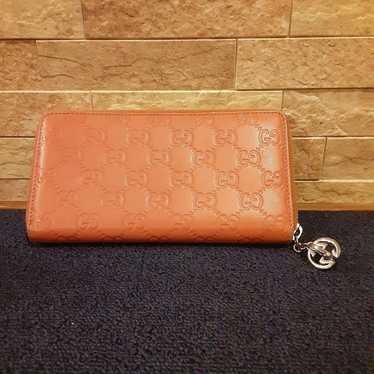 GUCCI Pink Long Wallet with Key Holder Stylish De… - image 1