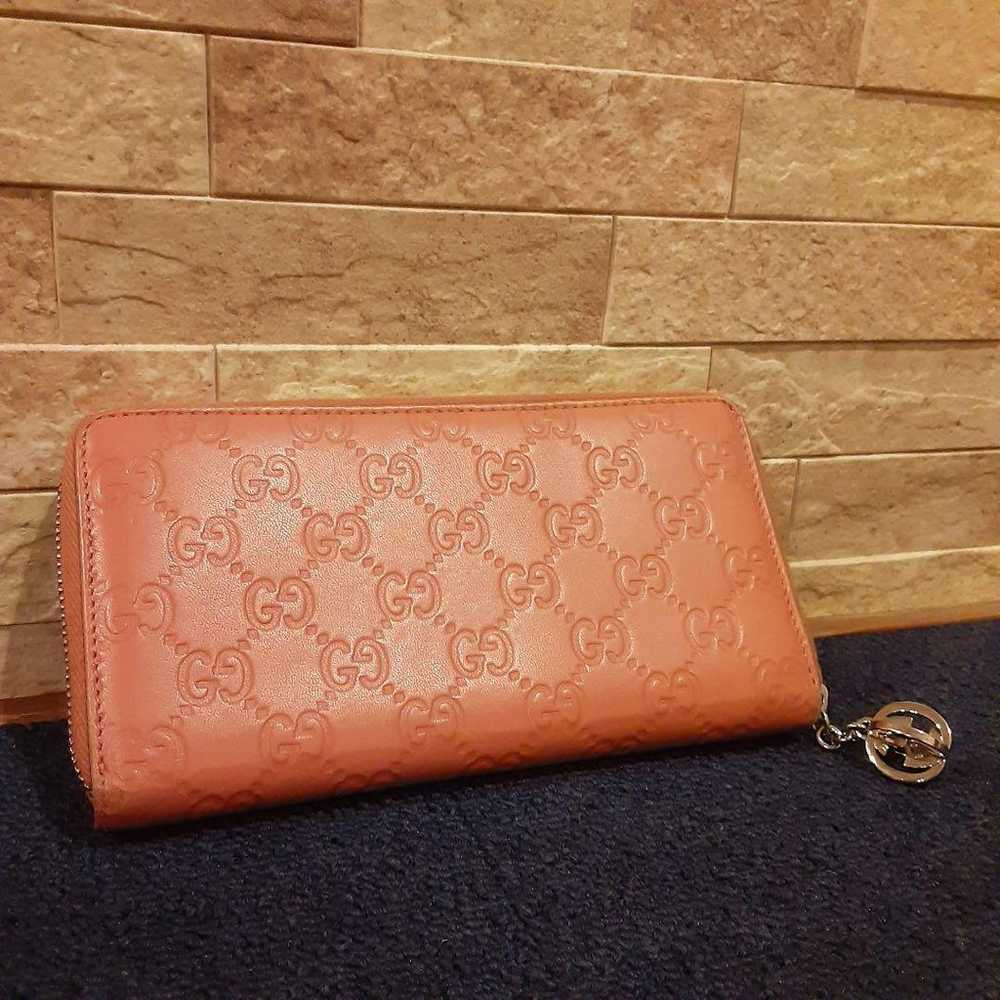 GUCCI Pink Long Wallet with Key Holder Stylish De… - image 2