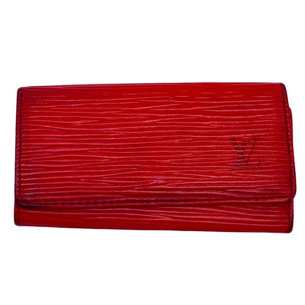 LOUIS VUITTON vintage red EPI leather key holder - image 1