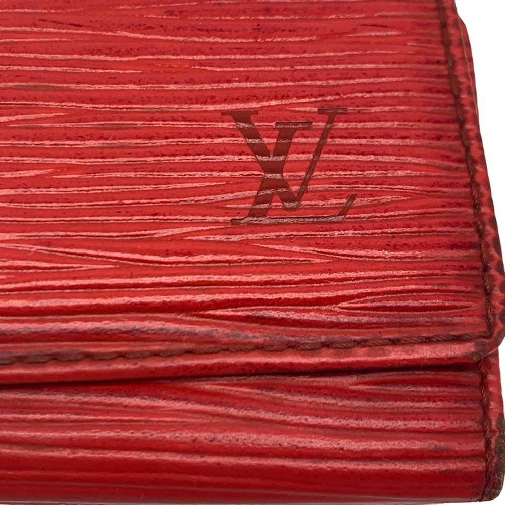 LOUIS VUITTON vintage red EPI leather key holder - image 3