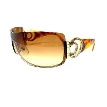 Salvatore Ferragamo Havana Gold Vintage Shield 113