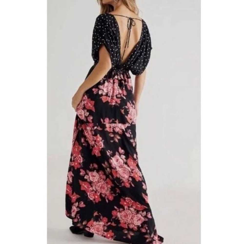 New People Juniper Maxi Dress Floral Polka Dot si… - image 2