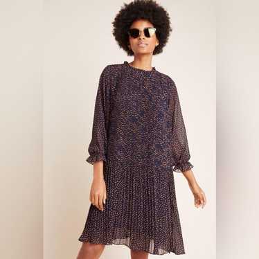 Anthropologie Seen Worn Kept Vega Pleated Star Pr… - image 1