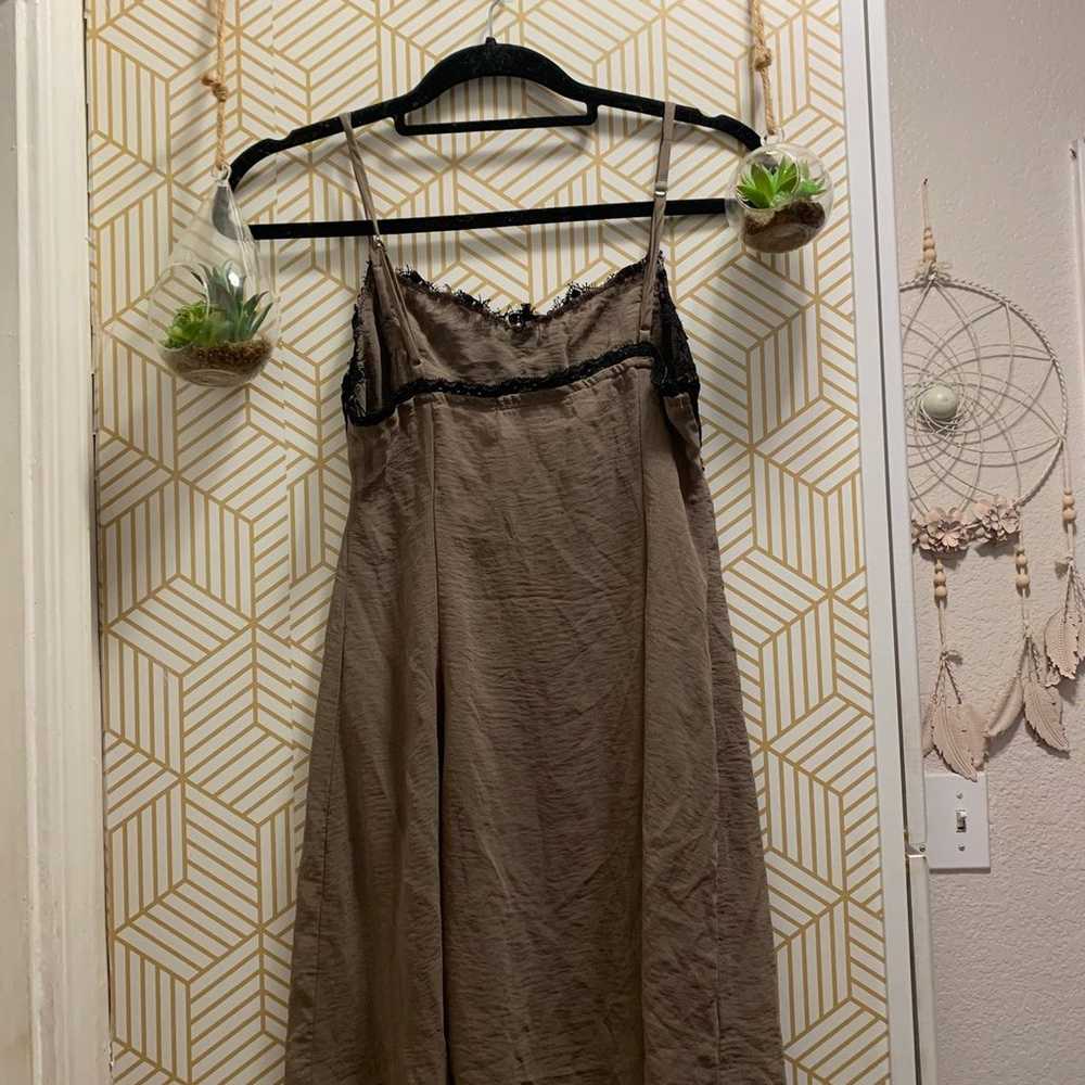 Lingerie beige slip dress - image 2