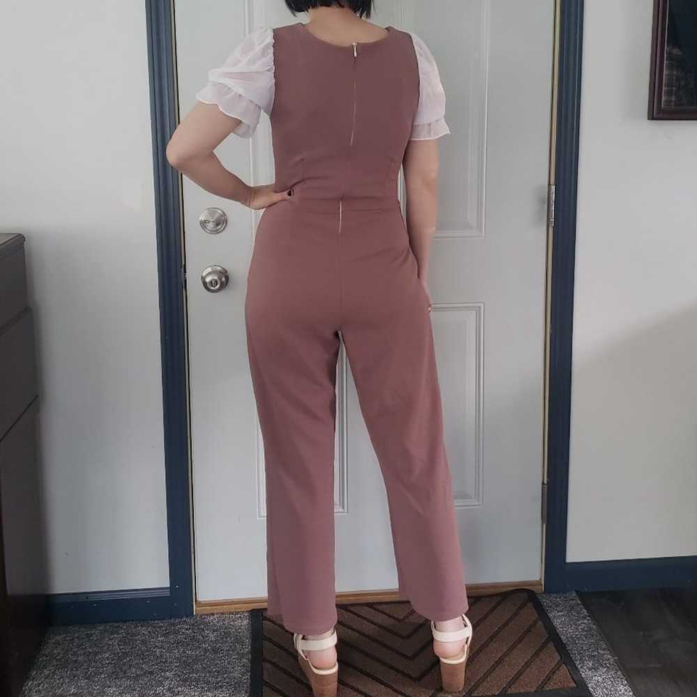 Retro Puff Sleeve Jumpsuit - image 3