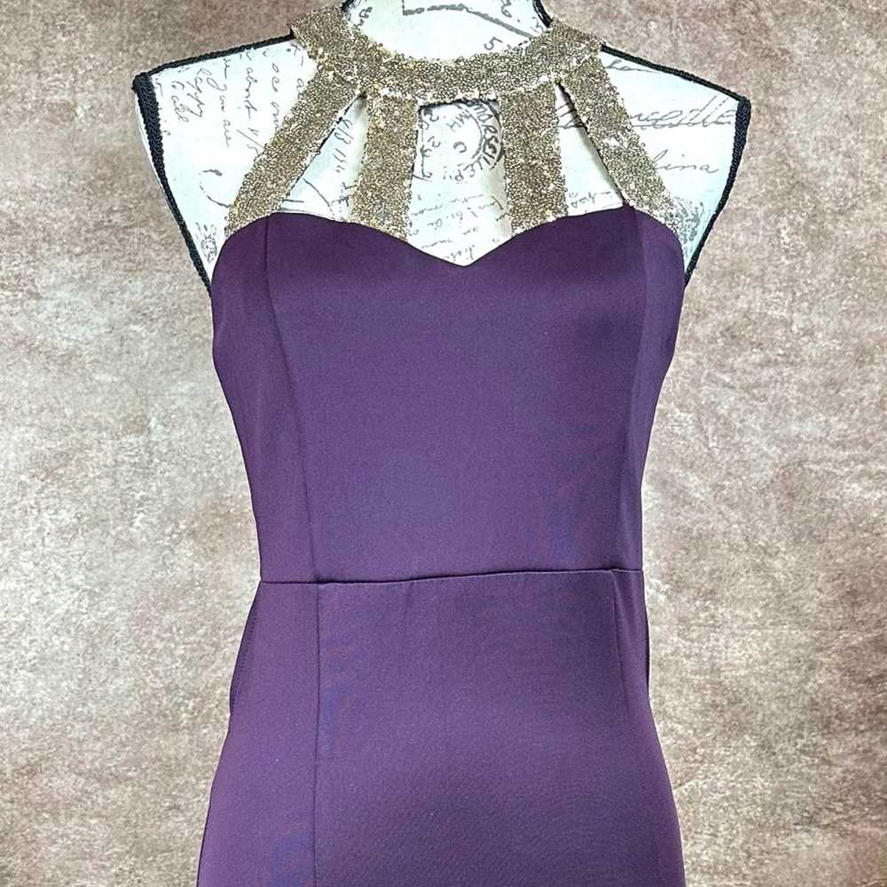 Other Tobi Cut Out Back Mini Cocktail Dress Purpl… - image 7