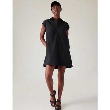 Athleta Performance Poplin Dress Black size Medium