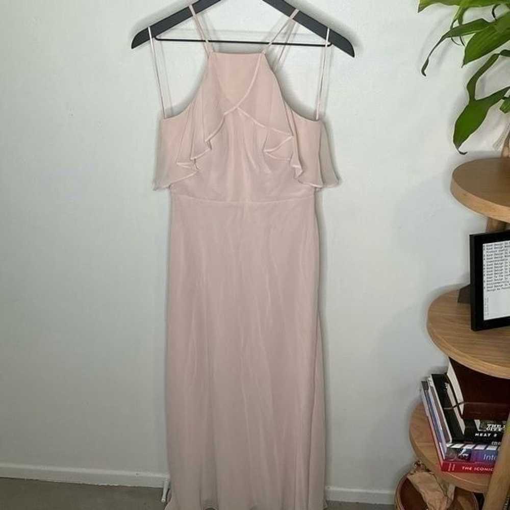 Birds Grey Jules Chiffon Bridesmaid Dress - image 4