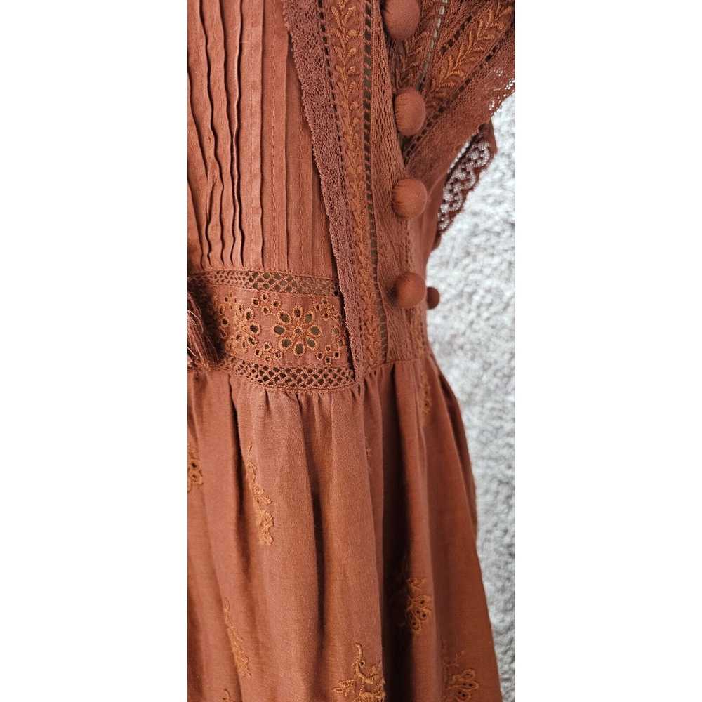 Sea New York NY Sophie Lace Copper Tunic Pom Pom … - image 5