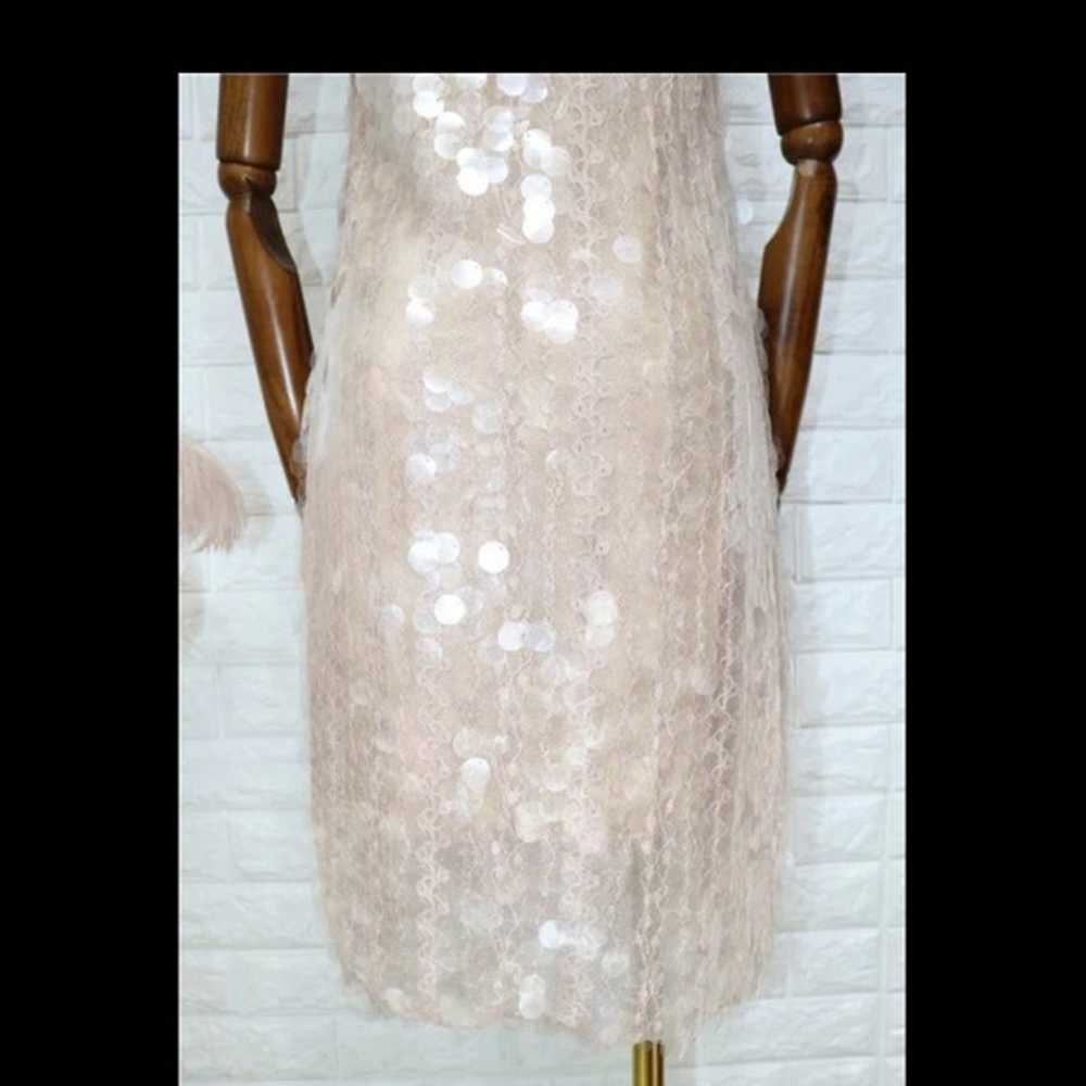 Sparkly sequin mini dress in pink Size XS - image 3