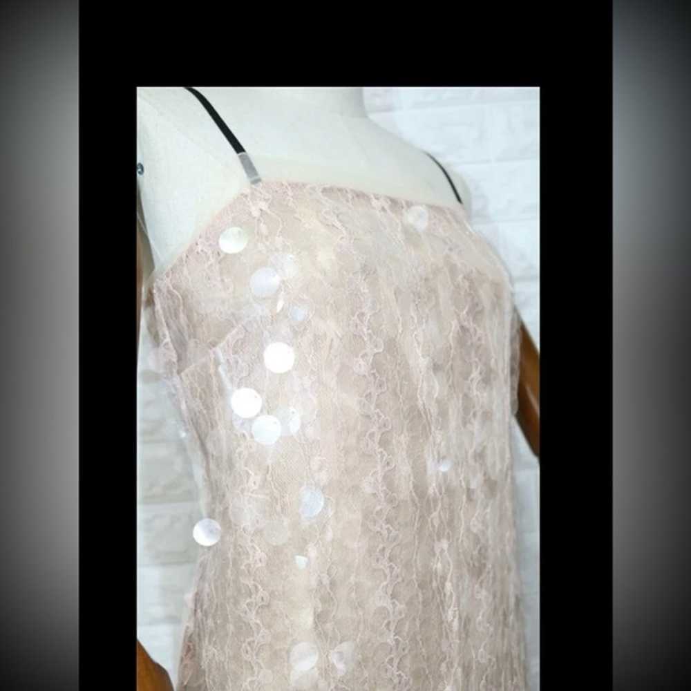 Sparkly sequin mini dress in pink Size XS - image 4