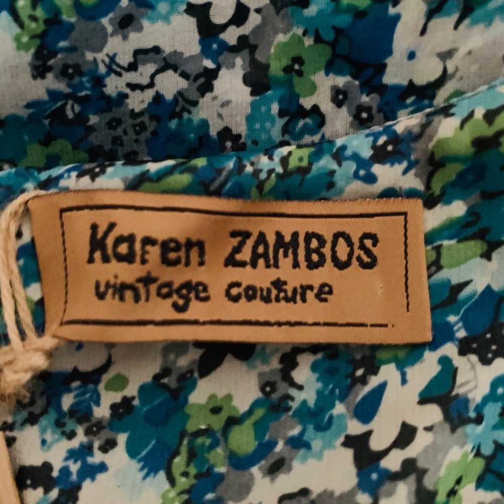 Karen Zambos Scallop Teal Dress Sz S NWT - image 10