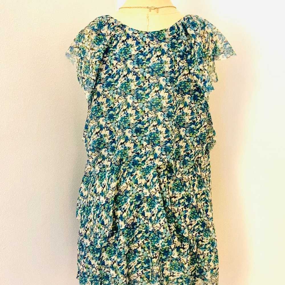 Karen Zambos Scallop Teal Dress Sz S NWT - image 4